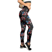 American Flag Printed Leggings For Women Tummy Control Skinny Pants For Yoga Running Pilates Women'S Trousers