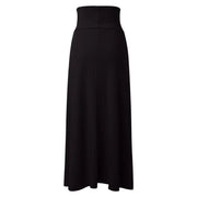 Skirts for Women Womens Double Split Maxi Long Skirt Ladies Plain Basic Two Side Slit 4 22 Short Leather Skirt