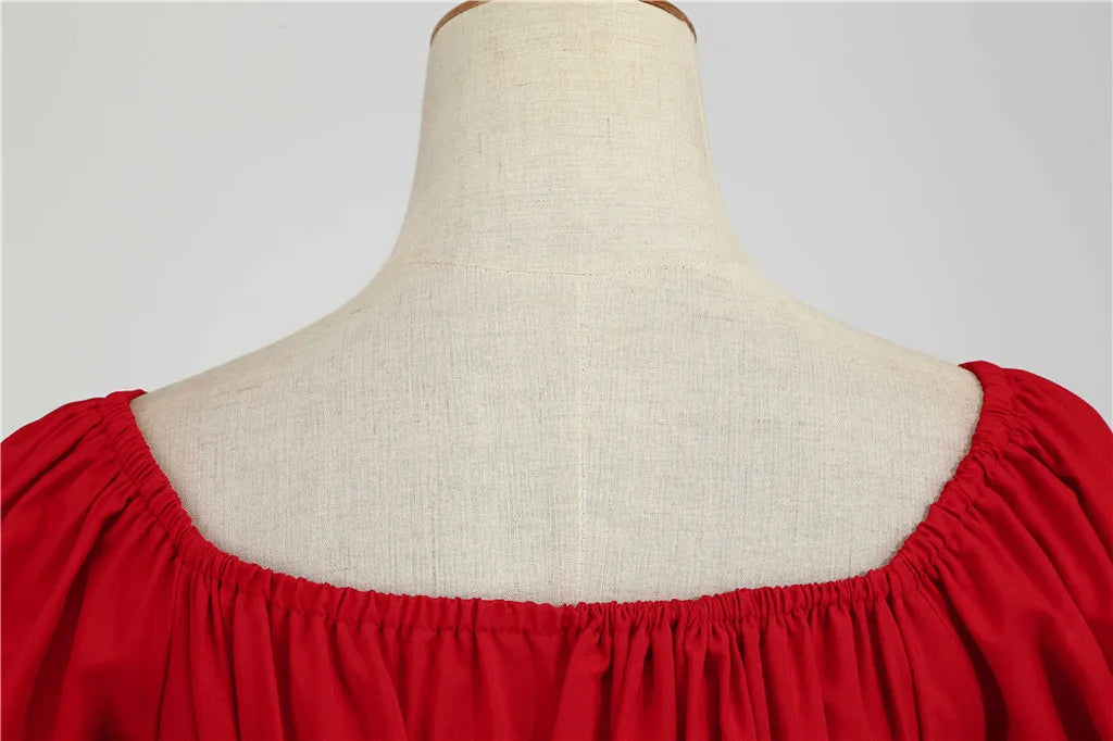 Square Neck Puff Sleeve Swing Dress – view 5 of 11