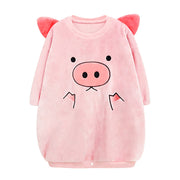 Kids Pajamas Children Sleepwear Onesies Pajamas Set Boys Girls Autumn Winter Fleece Long Sleeve Cartoon Pyjama Flannel Nightwear