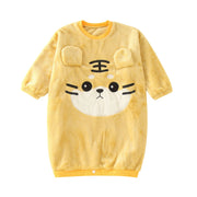 Kids Pajamas Children Sleepwear Onesies Pajamas Set Boys Girls Autumn Winter Fleece Long Sleeve Cartoon Pyjama Flannel Nightwear