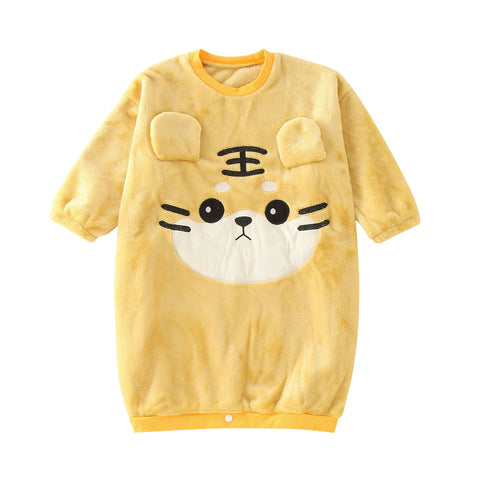 Kids Pajamas Children Sleepwear Onesies Pajamas Set Boys Girls Autumn Winter Fleece Long Sleeve Cartoon Pyjama Flannel Nightwear