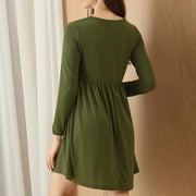 Maternity Dress New Spring Long Sleeve Loose Casual Women's Dresess High Quality High Stretch Pregnant Women Clothing Sleepwear