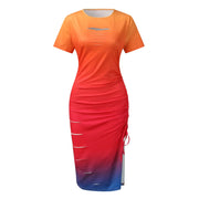 Dresses For Formal Occasions Women'S Hole Dress Spaghetti Drawstring Ruched Cocktail Evening Party Night Club Dresses Elbise