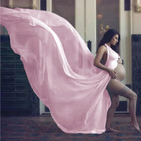 Maternity Photography Props Diy Cloak Dress Chiffon Fabric Simple Props Sleeveless Maternity Solid Dress платье для беременных