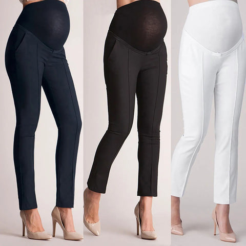 Elastic Lift Maternity Clothes Casual Elastic Belly Protection Maternity Pregnant Leggings Pants Trousers Pregnancy Clothings