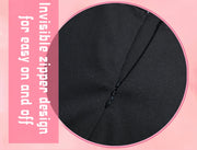 ROLECOS Nun Cosplay Costume Women Uniform Set-Party Halloween Outfit Adult Nun Dress Black Apparel Masquerade Show Costumes