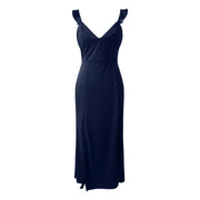 Evening Gowns For Women Formal Womens Sleeveless Ruched Ruffle Formal Evening Dressslim Dresses Vestidos De Fiesta