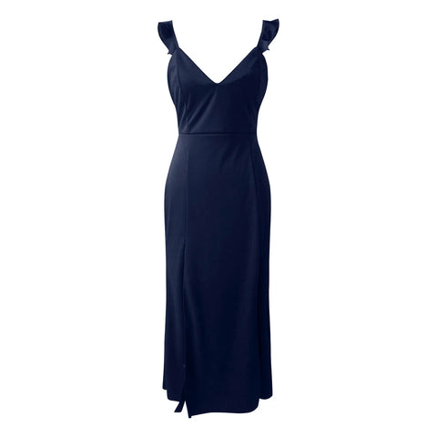 Evening Gowns For Women Formal Womens Sleeveless Ruched Ruffle Formal Evening Dressslim Dresses Vestidos De Fiesta