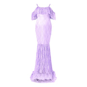 Women Maternity Gown Robe For Photo Shoot Pregnancy Clothes Breast Feeding Dress Maternity Dresses For Photo Shoot فساتين حوامل