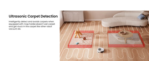 Lefant M320 Robot Vacuum Cleaner with Mop, 6000Pa Powerful Suction, Visible Dustbin, Carpet Detection, Alexa Voice Control