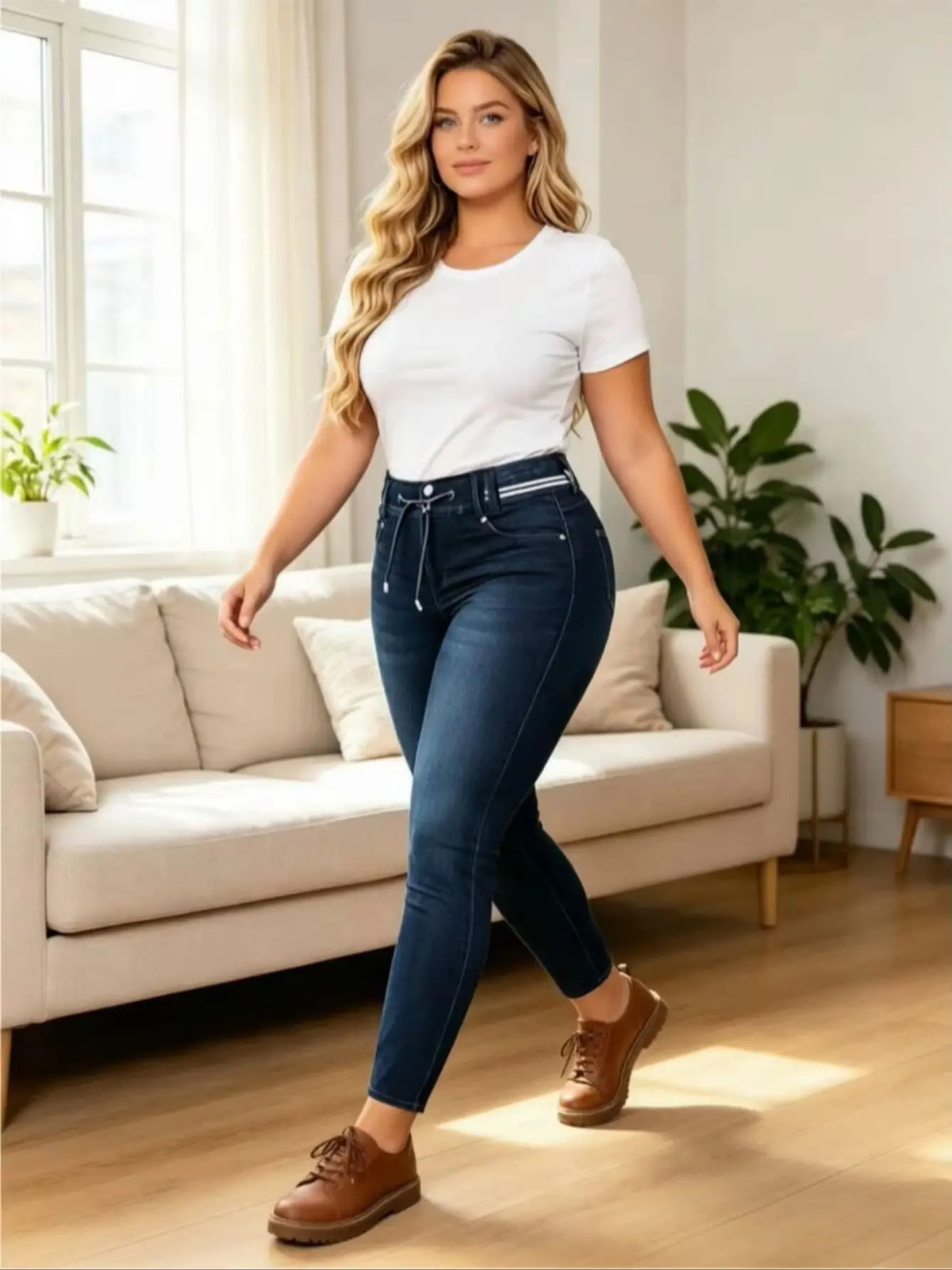 Dark Wash Stretch Ankle Jeans – view 9 of 9