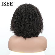 Wear Go Glueless Wig ISEE Indian Kinky Curly Short Bob 6x4 Glueless Wig Human Hair Ready To Wear 13x4 Wig Pre Bleached Knots