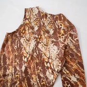 Sexy Leopard Printed Jumpsuits One Piece Outfits Winter Women Romper Club Elegant Bodycon Luxury Jumpsuit Bodysuit Playsuit