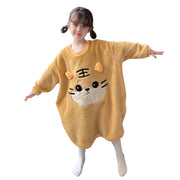 Kids Pajamas Children Sleepwear Onesies Pajamas Set Boys Girls Autumn Winter Fleece Long Sleeve Cartoon Pyjama Flannel Nightwear
