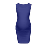 Tulle Long Dresses For Women Sleeveless Bandage Pregnancy Maternity Solid Sexy Vest Dress Ladies Summer Long Dresses для беремен