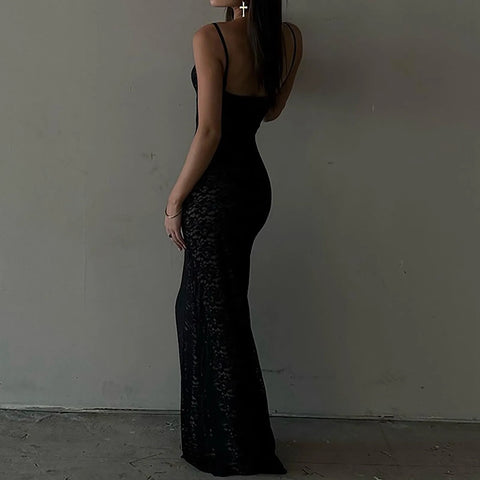 Prom Formal Dresses For Women Women'S Sleeveless Stylish Elegant Lace Dress Sexy Fashion Dress Evening Vestidos De Verano 2025