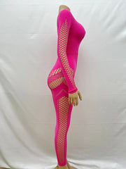 Women Full Sleeve Long Dress Mesh Hollow Out 2024 Fall O-neck Evening Vestidos Sexy Party Club Maxi Dresses Vestidos