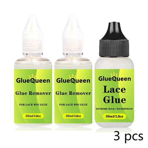 38ml 1.3oz Wig Glue Waterproof Hair Replacement Adhesive Sweatproof And 30ml 1oz Glue Remover For Lace Front Wig