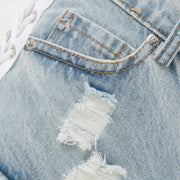 Top Selling Jeans For Teen Girls Womens Summer Denim Shorts Jeans Ripped Distressed Hot Pants Ropa Barata