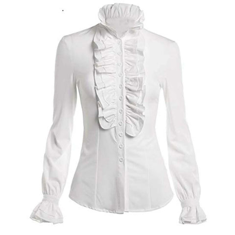 Blouses For Women Business Casual Women Lace Up Solid Long Sleeve Ruffled Tie Shirt Top Blouse Blusas Para Mujer