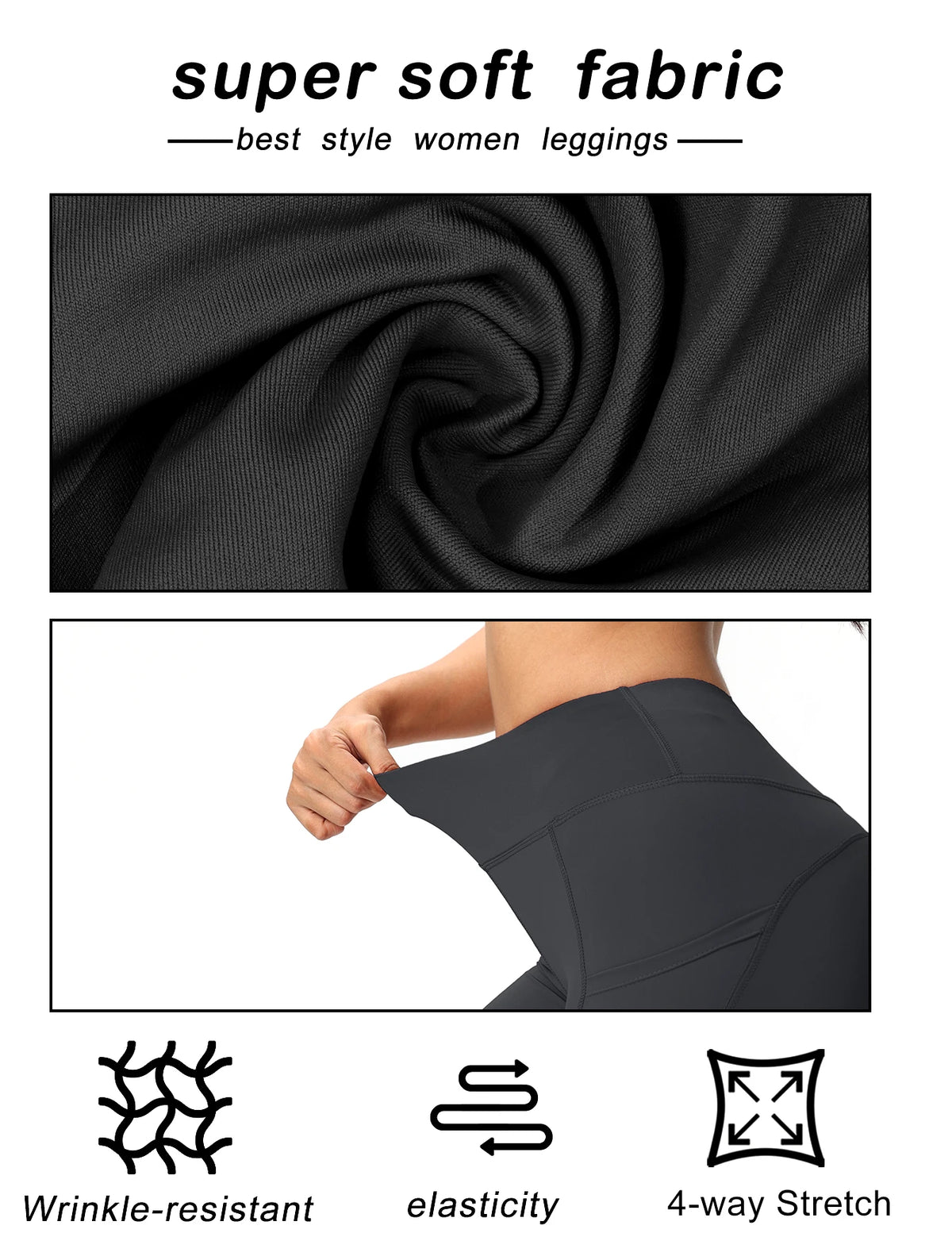 High-Waist Capri Leggings with Phone Pocket, 3-Pack – view 8 of 9