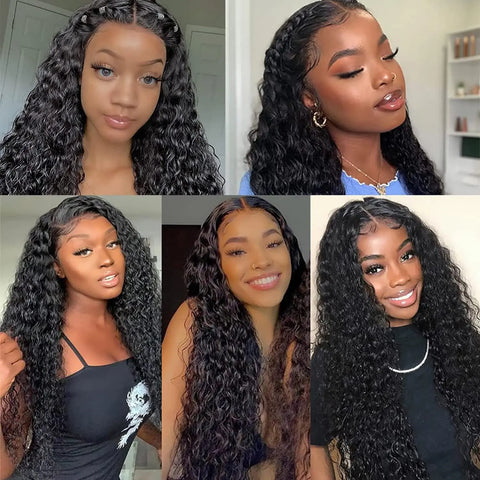 Wig Human Hair Water Wave 13x4 Transparent Lace Frontal Wigs 360 Full Lace Wig Human Hair Brazilian 13x6 Lace Front Wig Lace Clo