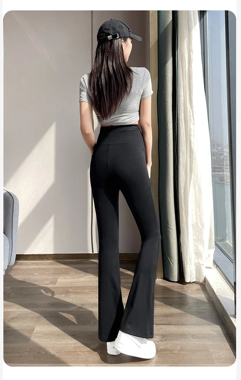Maternity Leggings for Pregnant Women Yoga Flared High-waisted Trousers Pregnancy Clothes Maternity Yoga Flared Pants