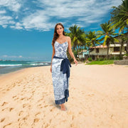 Swimsuit Women One-Piece Bikini Wrap Skirts Bathing Suits Floral Print Swimsuit Slimming Backless Tummy Control Swimwear V Neck