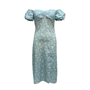 One Line Collar Holiday Dress Wrap Buttocks Slim Waist Dresses With Slit Temperament Chiffon Floral Dresses For Women Plus Size