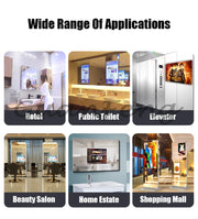 Smart Mirror , Project Touch Screen TV Mirror Android with WIFI Apps Backlit Light Smart Mirror Bathroom Hotel Home