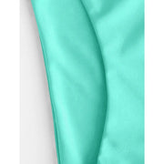 Women's Solid Spaghetti Strap Bralette Bikini Set Two Piece Swimsuit