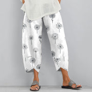New In Cargo Pants Women Plus Size Elastic Waist Trouser Pant With Pocket Loose Harem Pant Prints Loose Crop Pant Casual Pant
