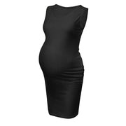 Tulle Long Dresses For Women Sleeveless Bandage Pregnancy Maternity Solid Sexy Vest Dress Ladies Summer Long Dresses для беремен