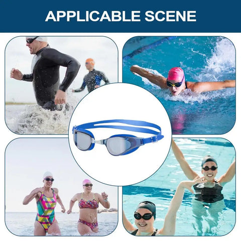 Swim Goggles For Men Non-slip Diving Goggles With Strap Portable Pool Swimming Glasses Lightweight Pool Glasses For Men Women