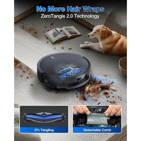 Omni Robot Vacuum and Mop, 18,500Pa Suction, 18mm Auto-Lift, ZeroTangle &TruEdge 2.0, AIVI 3.0 Obstacle Avoidance