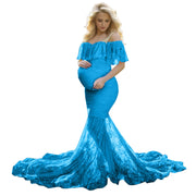 Women Maternity Gown Robe For Photo Shoot Pregnancy Clothes Breast Feeding Dress Maternity Dresses For Photo Shoot فساتين حوامل