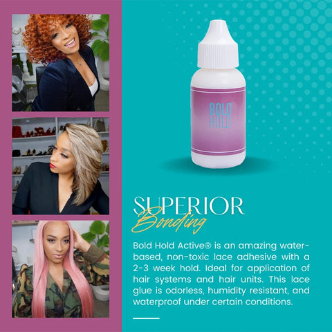 Wig Adhesive Bold Hold Lace Glue for Wigs Extreme Hold Hair Replacement Adhesive for Toupee Systems+HD Wig Caps Stocking Caps