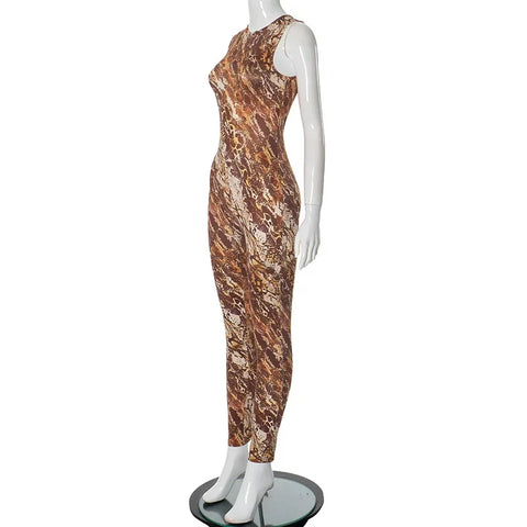 Sexy Leopard Printed Jumpsuits One Piece Outfits Winter Women Romper Club Elegant Bodycon Luxury Jumpsuit Bodysuit Playsuit