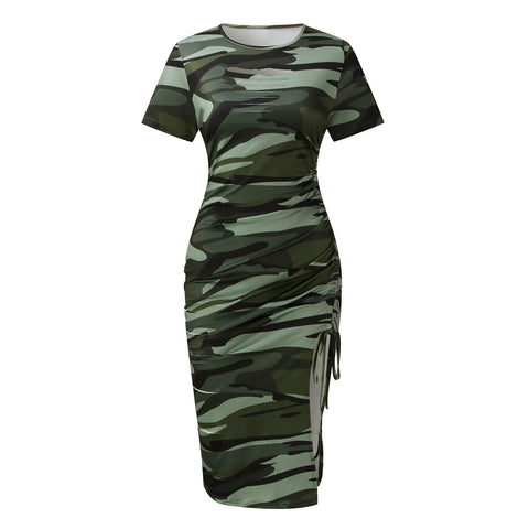 Dresses For Formal Occasions Women'S Hole Dress Spaghetti Drawstring Ruched Cocktail Evening Party Night Club Dresses Elbise