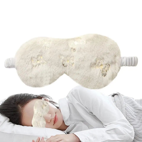 Plush Blindfold Plush Sleeping Eye Covers Blackout Nap Health Eye Cover Cute Heart Star Princess Blindfold For Girls Over Party