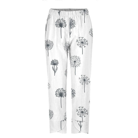 New In Cargo Pants Women Plus Size Elastic Waist Trouser Pant With Pocket Loose Harem Pant Prints Loose Crop Pant Casual Pant