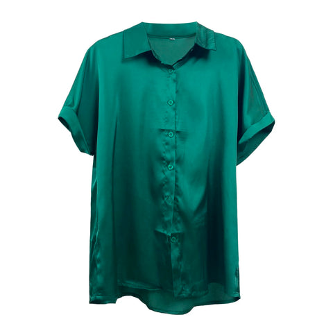 Blouses For Women Business Casual Women'S Short Sleeve T Shirts Fashion V Neck Oversized Loose Tops Blusa Elegante Feminina