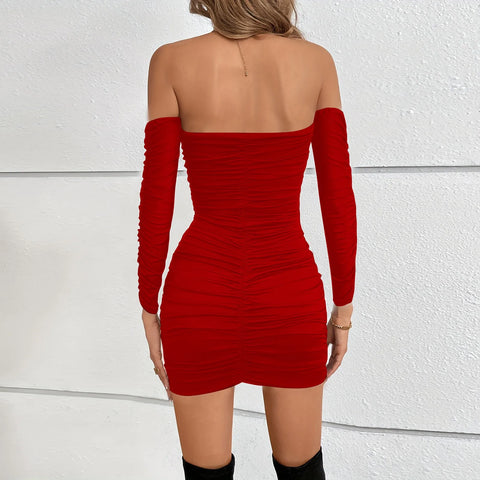 Elegant Sexy Dress Women Streetwear Strapless Bodycon Dress Nightclub Aesthetic See Thourgh Hottie Party Dress Female