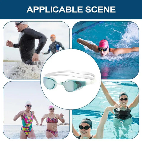 Swim Goggles For Men Non-slip Diving Goggles With Strap Portable Pool Swimming Glasses Lightweight Pool Glasses For Men Women