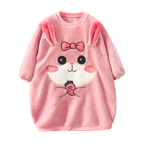 Kids Pajamas Children Sleepwear Onesies Pajamas Set Boys Girls Autumn Winter Fleece Long Sleeve Cartoon Pyjama Flannel Nightwear