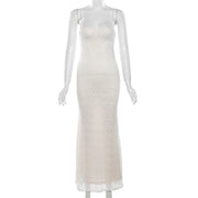 Prom Formal Dresses For Women Women'S Sleeveless Stylish Elegant Lace Dress Sexy Fashion Dress Evening Vestidos De Verano 2025