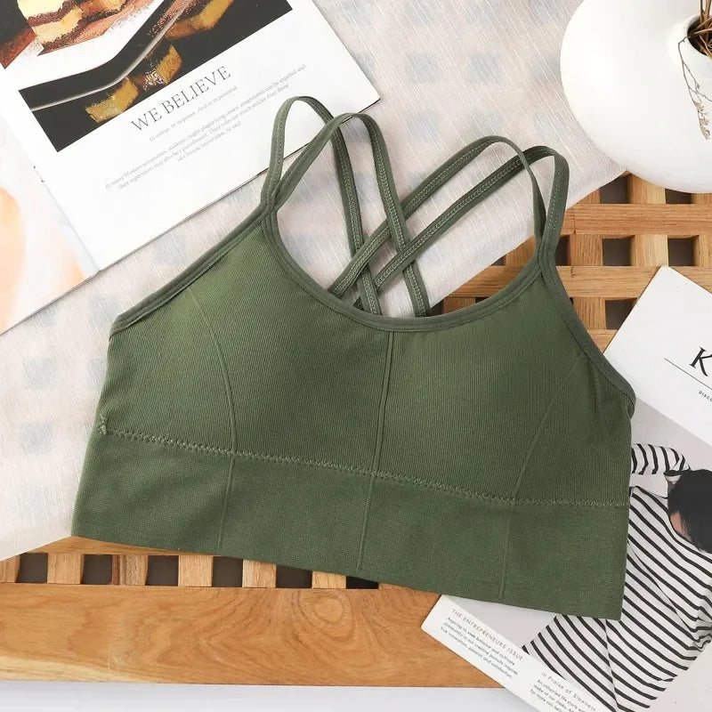 Cross-Back Seamless Sports Bra Tank – view 5 of 10