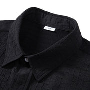 Mens Casual Waffle Shirt Suit Two Piece Solid Short Sleeved Shirt And Shorts Suit Harajuku Casual T-Shirt And Shorts Set