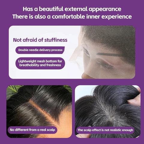 30 inch 100% glueless wigs Body Wave human hair Brazilian 13x6 hd transparent lace front wig human hair closure  7x6 250Density